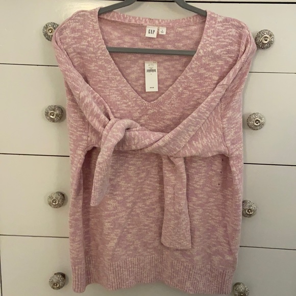 GAP Sweaters - Light Purple & White Marled Cotton Sweater NWY